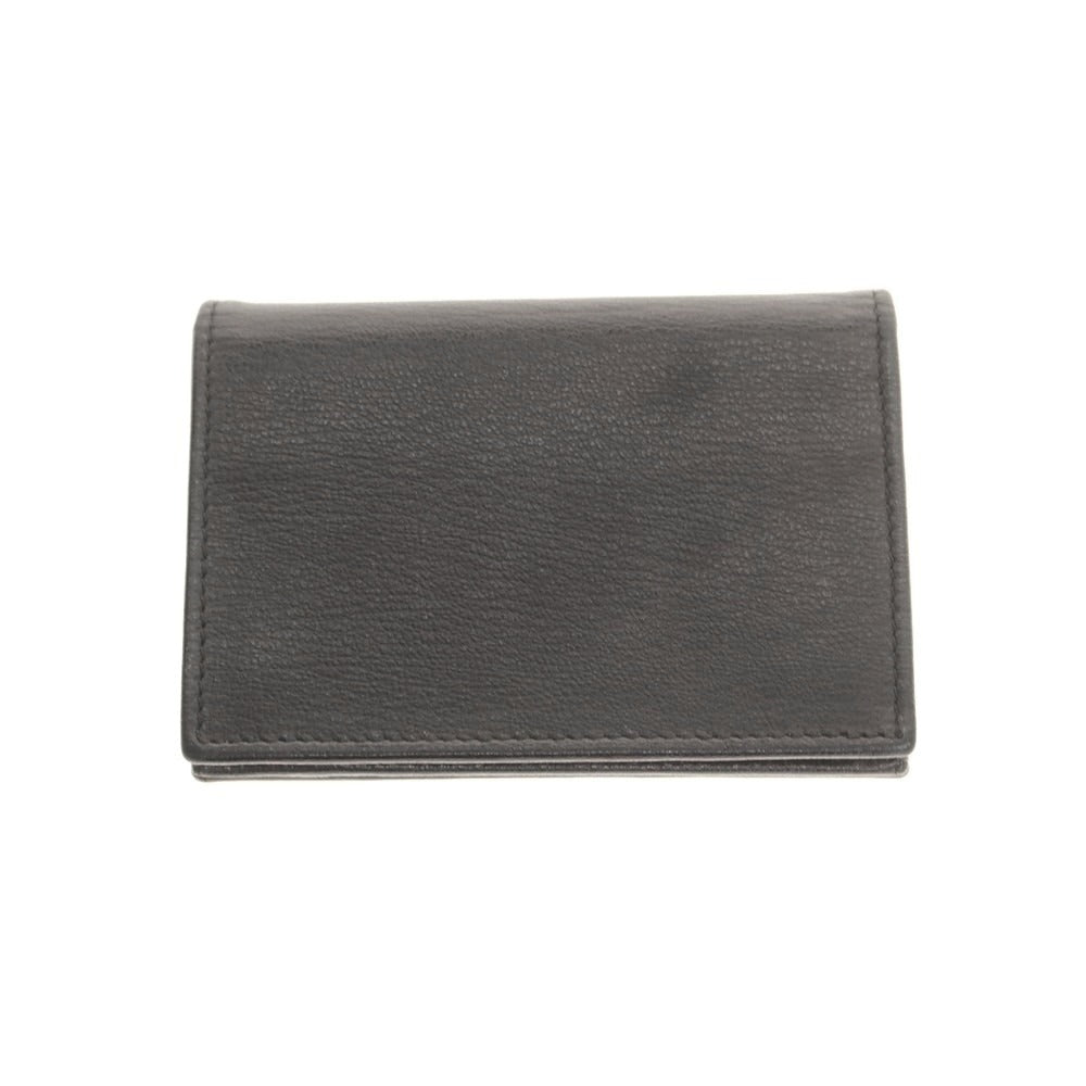 【中古】エルメネジルドゼニア Ermenegildo Zegna レザー 名刺入れ ブラック【 状態ランクA 】【 メンズ 】