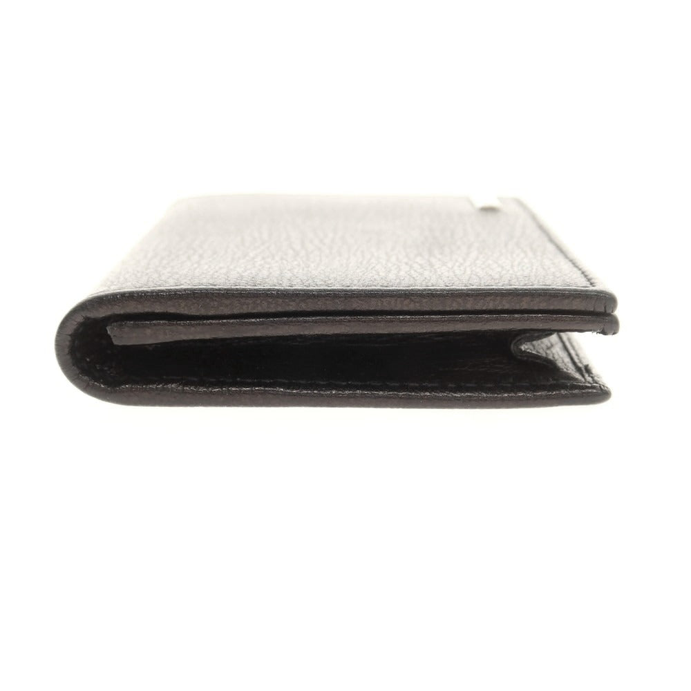 【中古】エルメネジルドゼニア Ermenegildo Zegna レザー 名刺入れ ブラック【 状態ランクA 】【 メンズ 】