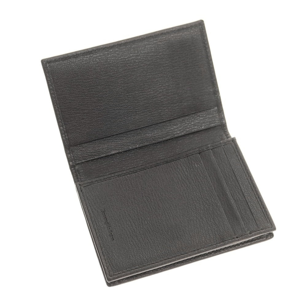 【中古】エルメネジルドゼニア Ermenegildo Zegna レザー 名刺入れ ブラック【 状態ランクA 】【 メンズ 】