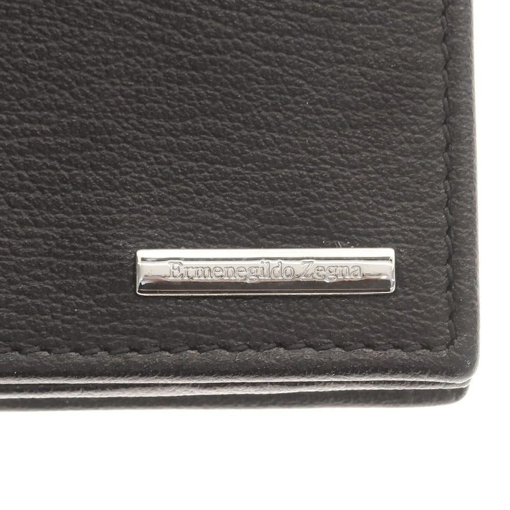 【中古】エルメネジルドゼニア Ermenegildo Zegna レザー 名刺入れ ブラック【 状態ランクA 】【 メンズ 】