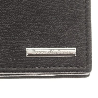 【中古】エルメネジルドゼニア Ermenegildo Zegna レザー 名刺入れ ブラック【 状態ランクA 】【 メンズ 】