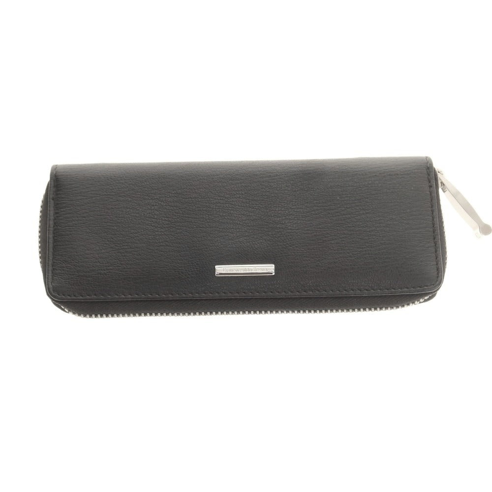 【中古】エルメネジルドゼニア Ermenegildo Zegna レザー ペンケース ブラック【 状態ランクB 】【 メンズ 】