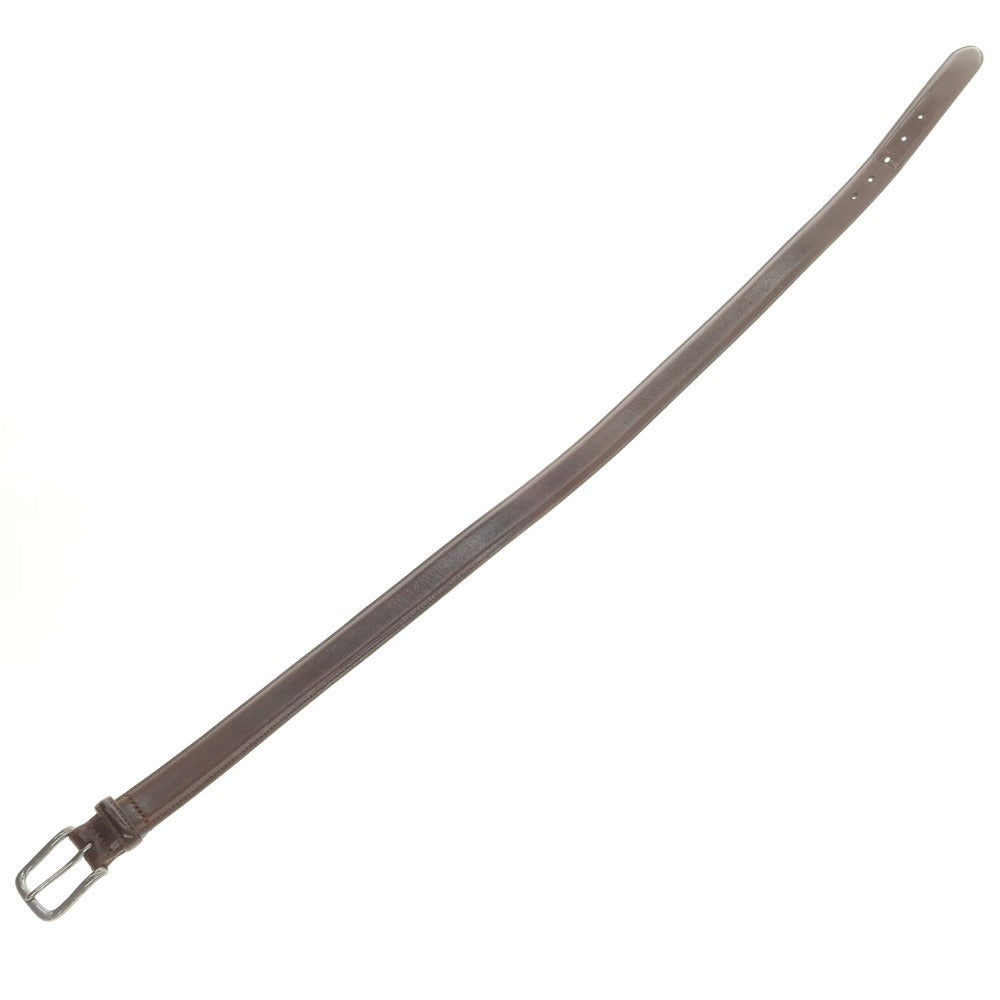 【中古】ガンゾ GANZO レザー ベルト ブラウン【 M 】【 状態ランクC 】【 メンズ 】