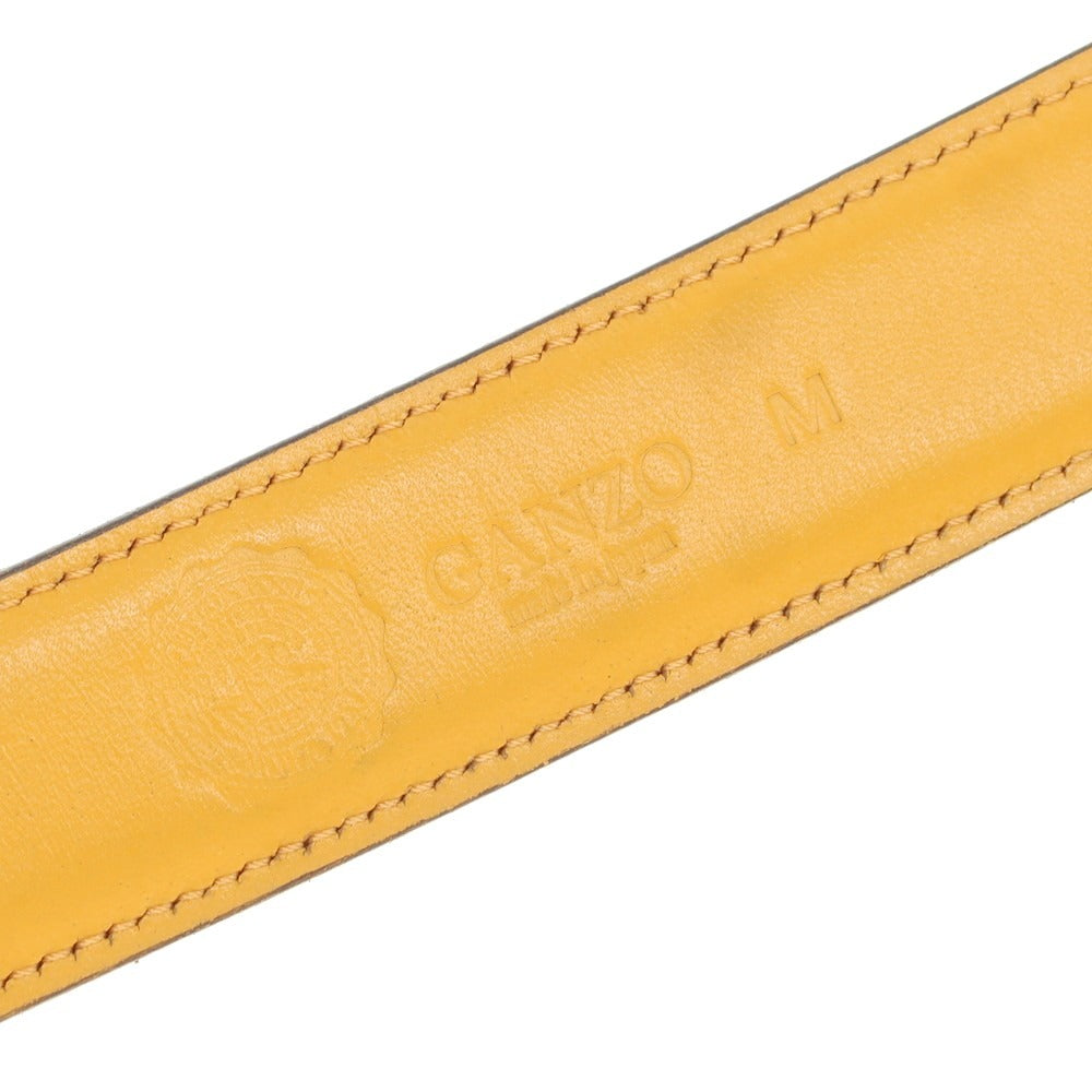【中古】ガンゾ GANZO レザー ベルト ブラウン【 M 】【 状態ランクC 】【 メンズ 】