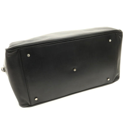 【中古】エルメネジルドゼニア Ermenegildo Zegna レザー ボストンバッグ ブラック【 状態ランクB 】【 メンズ 】