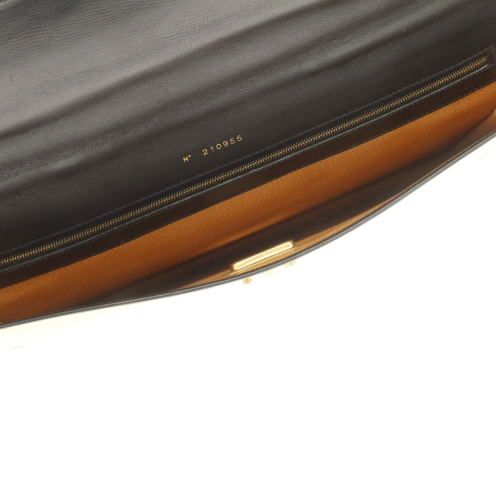 【中古】ヴァレクストラ バレクストラ Valextra SHERLOCK VLレザー ブリーフケース ブラック【 状態ランクC 】【 メンズ 】