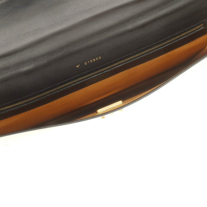 【中古】ヴァレクストラ バレクストラ Valextra SHERLOCK VLレザー ブリーフケース ブラック【 状態ランクC 】【 メンズ 】