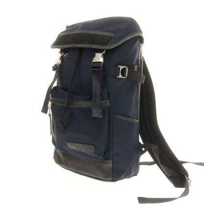 【中古】マスターピース MASTER PIECE ナイロン×レザー バックパック・リュック ネイビー【 状態ランクC 】【 メンズ 】