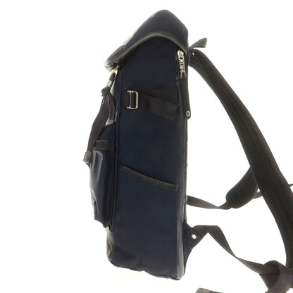 【中古】マスターピース MASTER PIECE ナイロン×レザー バックパック・リュック ネイビー【 状態ランクC 】【 メンズ 】