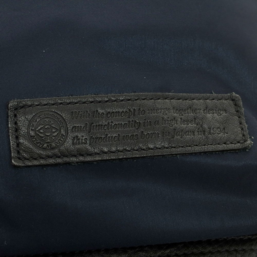 【中古】マスターピース MASTER PIECE ナイロン×レザー バックパック・リュック ネイビー【 状態ランクC 】【 メンズ 】