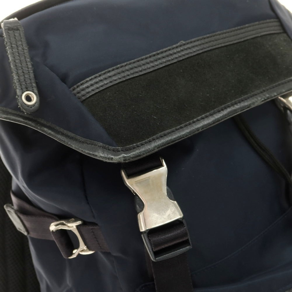 【中古】マスターピース MASTER PIECE ナイロン×レザー バックパック・リュック ネイビー【 状態ランクC 】【 メンズ 】