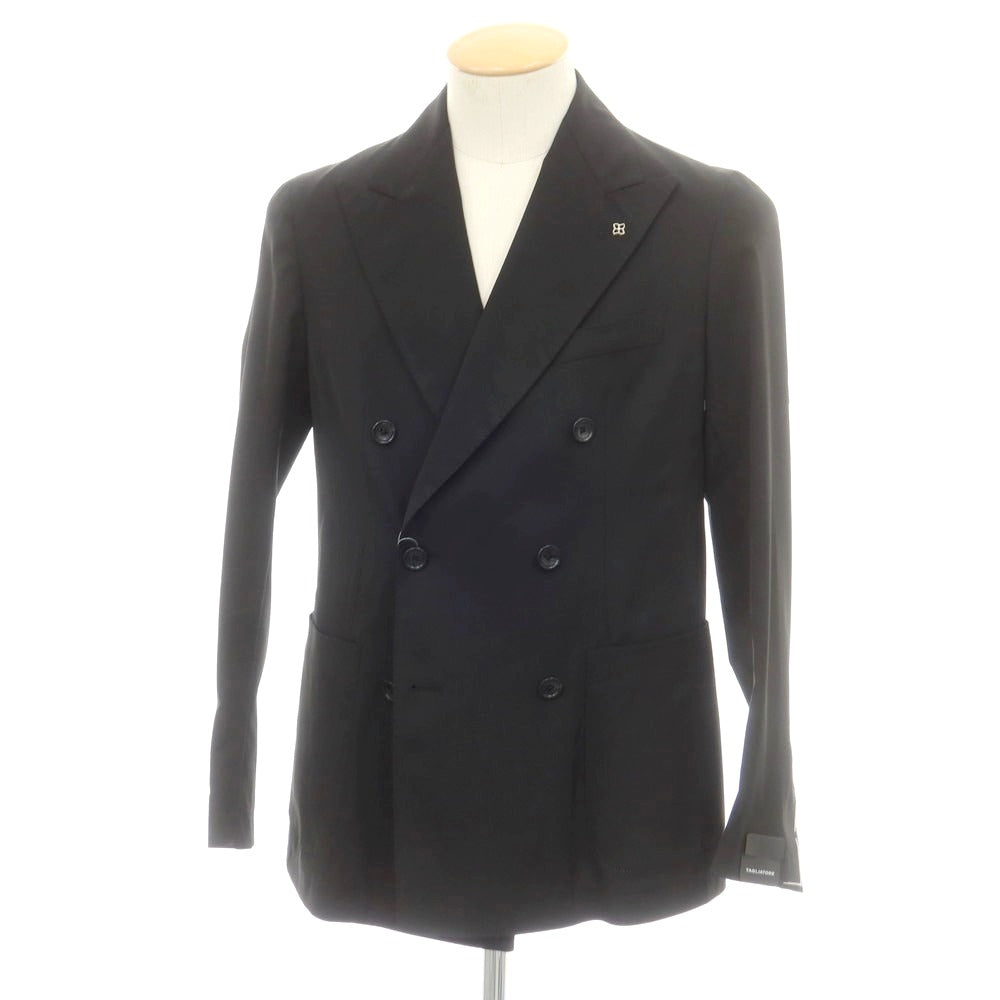 【新品】タリアトーレ TAGLIATORE ストレッチポリエステルウール テーラードジャケット ブラック【 44 】【 状態ランクN 】【 メンズ 】