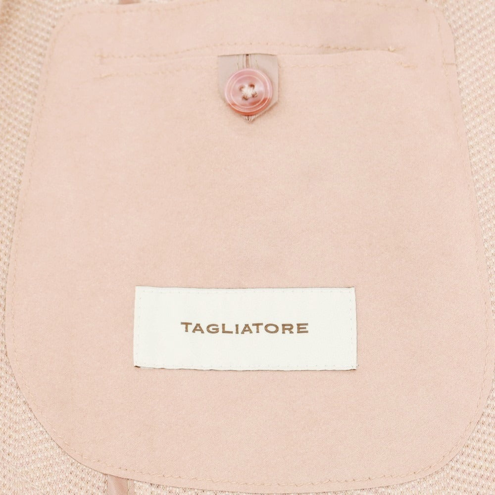 【新品アウトレット】タリアトーレ TAGLIATORE コットンジャージー ダブルジャケット ライトピンク【 48 】【 状態ランクN- 】【 メンズ 】