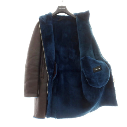 【新品アウトレット】タリアトーレ TAGLIATORE Shearling ラムムートン フーデッドコート ダークブラウンxダークブルー【 48 】【 状態ランクN- 】【 メンズ 】