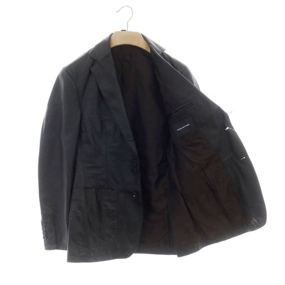 【新品アウトレット】タリアトーレ TAGLIATORE ラムレザー テーラードジャケット ブラック【 44 】【 状態ランクN- 】【 メンズ 】