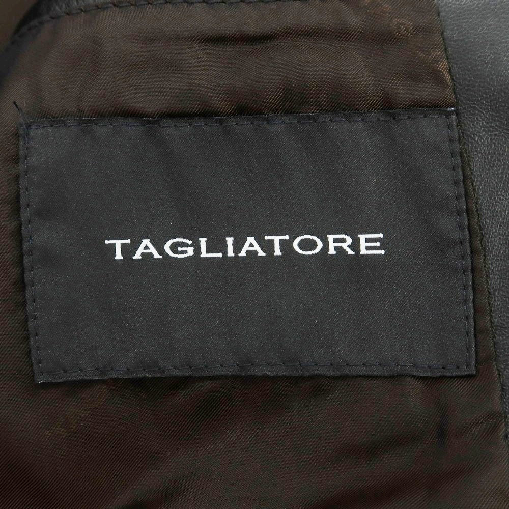 【新品アウトレット】タリアトーレ TAGLIATORE ラムレザー テーラードジャケット ブラック【 44 】【 状態ランクN- 】【 メンズ 】