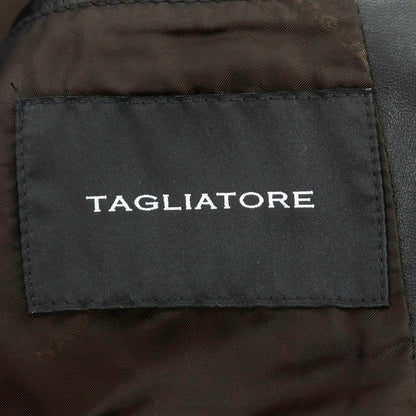 【新品アウトレット】タリアトーレ TAGLIATORE ラムレザー テーラードジャケット ブラック【 44 】【 状態ランクN- 】【 メンズ 】