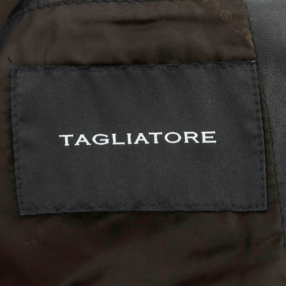 【新品アウトレット】タリアトーレ TAGLIATORE ラムレザー テーラードジャケット ブラック【 44 】【 状態ランクN- 】【 メンズ 】