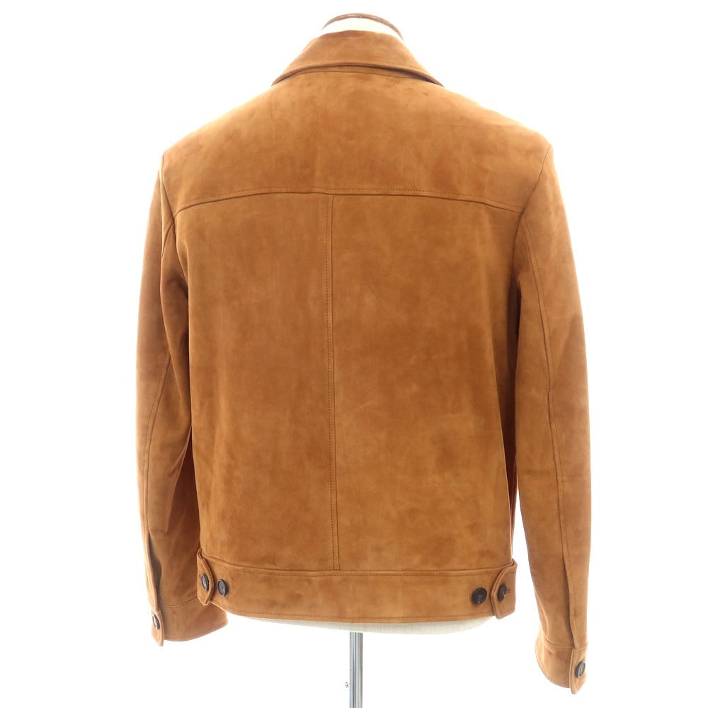 【中古】タリアトーレ TAGLIATORE ラムレザースエード ブルゾン ライトブラウン【 48 】【 状態ランクB 】【 メンズ 】