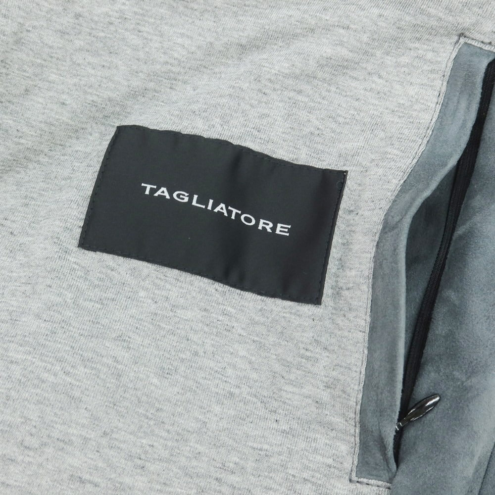 【新品アウトレット】タリアトーレ TAGLIATORE ラムレザースエード レザーブルゾン グレー【 48 】【 状態ランクN- 】【 メンズ 】