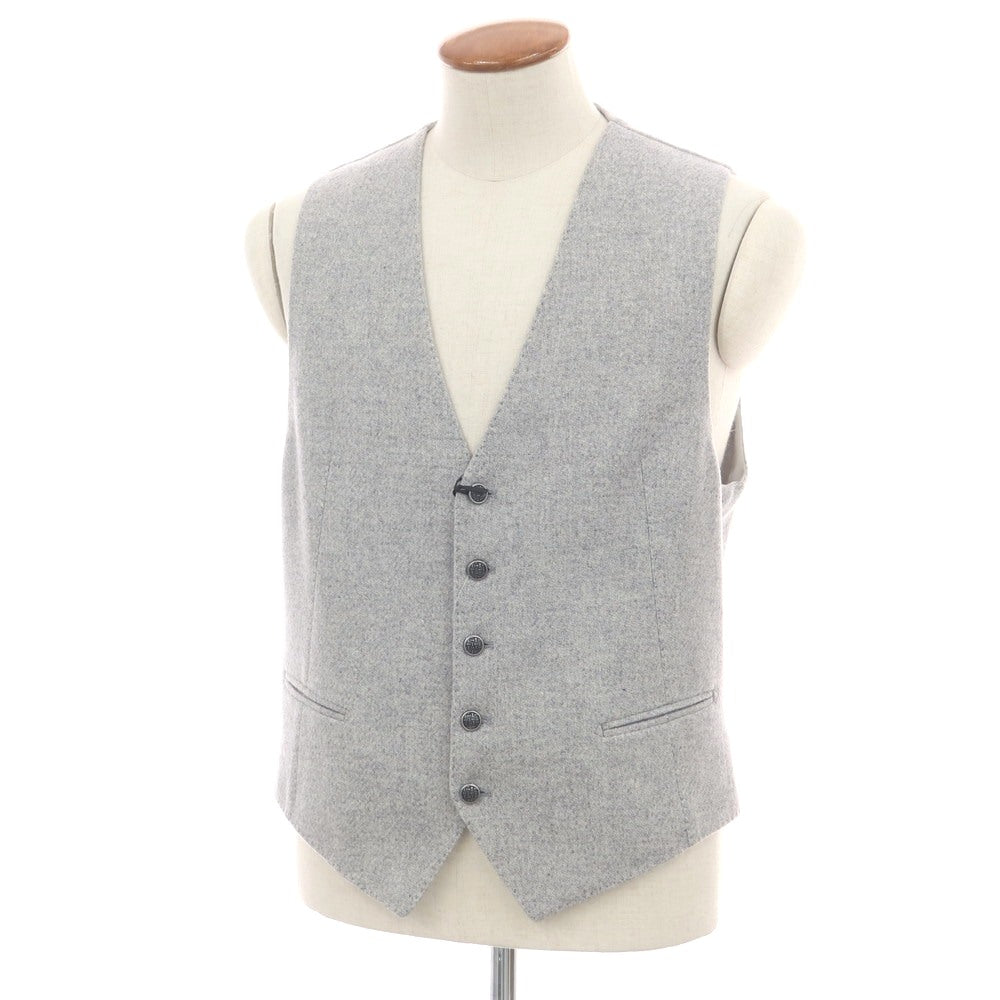 【新品】タリアトーレ TAGLIATORE ウールナイロン ジレベスト グレー【 48 】【 状態ランクN 】【 メンズ 】