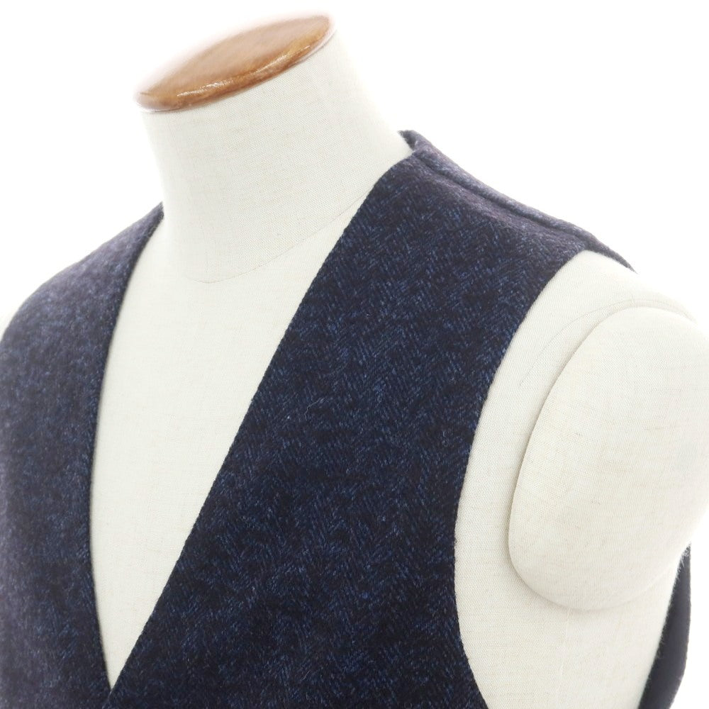 【新品】タリアトーレ TAGLIATORE ウールナイロン ジレベスト ネイビー【 48 】【 状態ランクN 】【 メンズ 】