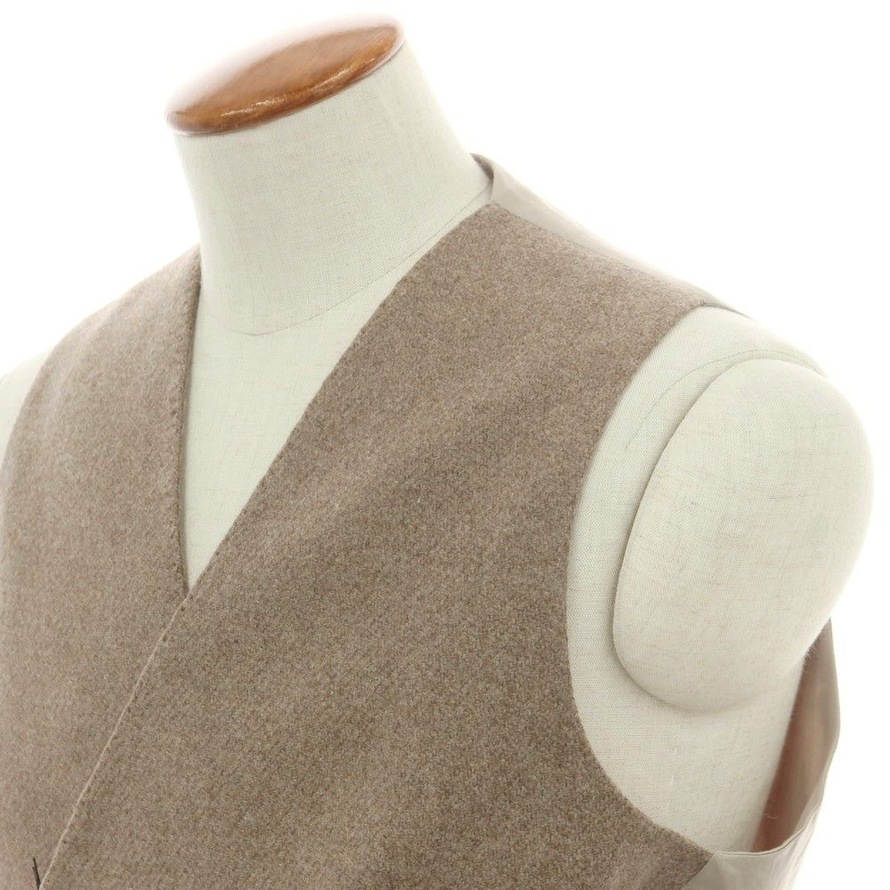 【新品】タリアトーレ TAGLIATORE ウール ジレベスト ダークベージュ系【 48 】【 状態ランクN 】【 メンズ 】