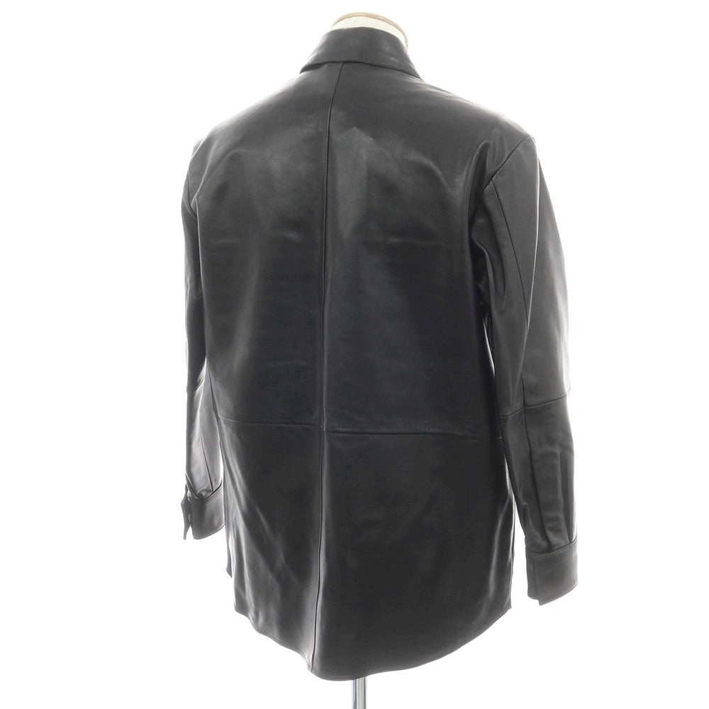 【新品】アルマ ARMA RONNIE ラムレザー シャツブルゾン ブラック【サイズ44】【 状態ランクN 】【 メンズ 】[EPD]