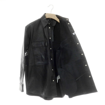 【新品】アルマ ARMA RONNIE ラムレザー シャツブルゾン ブラック【 48 】【 状態ランクN 】【 メンズ 】
