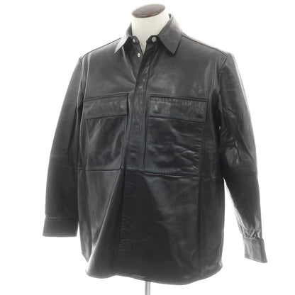 【新品アウトレット】アルマ ARMA RONNIE ラムレザー シャツブルゾン ブラック【 50 】【 状態ランクN- 】【 メンズ 】