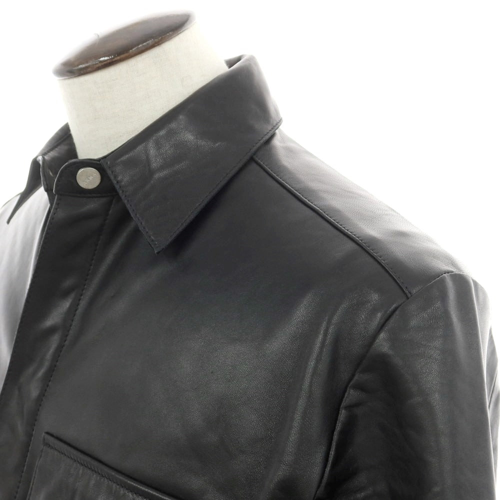 【新品アウトレット】アルマ ARMA RONNIE ラムレザー シャツブルゾン ブラック【サイズ50】【 状態ランクN- 】【 メンズ 】[EPD]