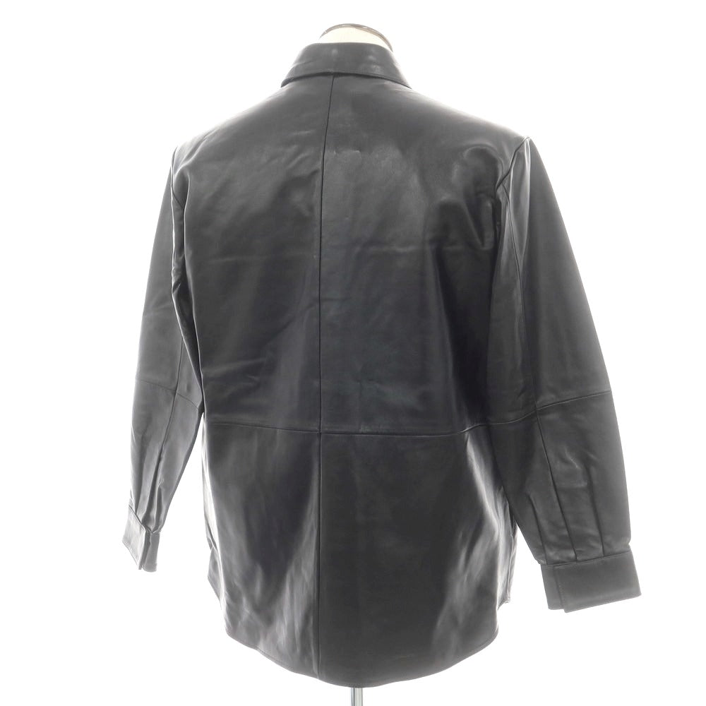 【新品アウトレット】アルマ ARMA RONNIE ラムレザー シャツブルゾン ブラック【サイズ50】【 状態ランクN- 】【 メンズ 】[EPD]