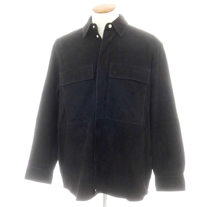 【新品】アルマ ARMA RONNIE ゴートスエードレザー シャツブルゾン ブラック【 48 】【 状態ランクN 】【 メンズ 】