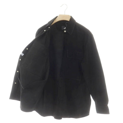【新品】アルマ ARMA RONNIE ゴートスエードレザー シャツブルゾン ブラック【 48 】【 状態ランクN 】【 メンズ 】