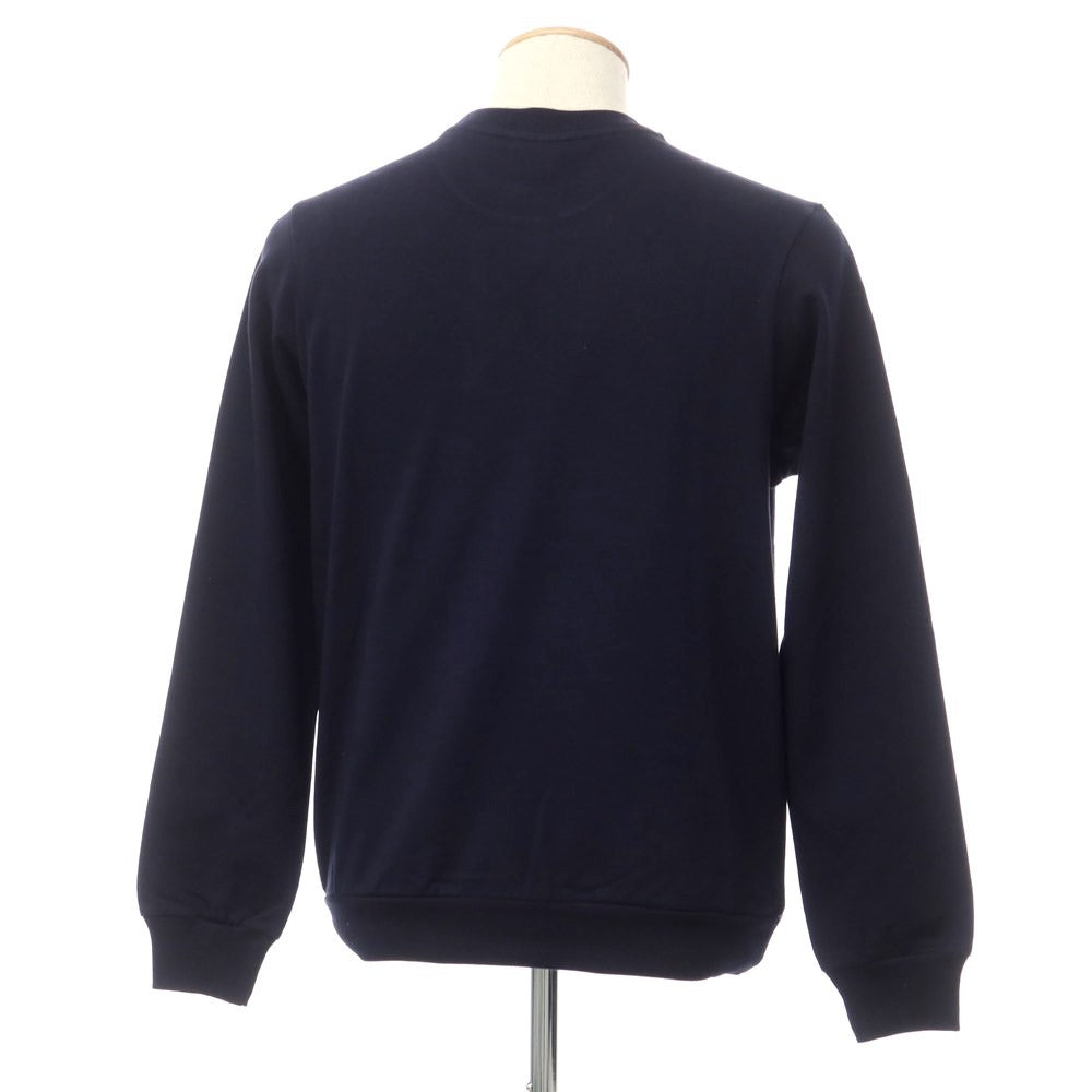 【新品】ポールアンドシャーク PAUL&amp;SHARK コットン クルーネック スウェット ネイビー【 S 】【 状態ランクN 】【 メンズ 】