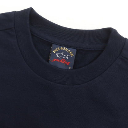 【新品】ポールアンドシャーク PAUL&amp;SHARK コットン クルーネック スウェット ネイビー【 S 】【 状態ランクN 】【 メンズ 】
