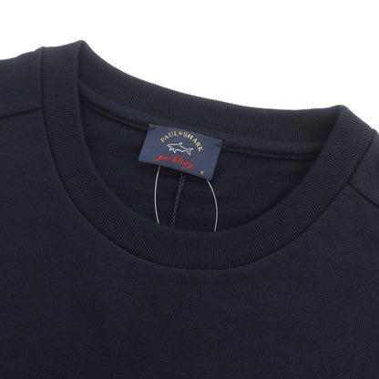 【新品】ポールアンドシャーク PAUL&amp;SHARK コットン クルーネック スウェット ネイビー【 S 】【 状態ランクN 】【 メンズ 】