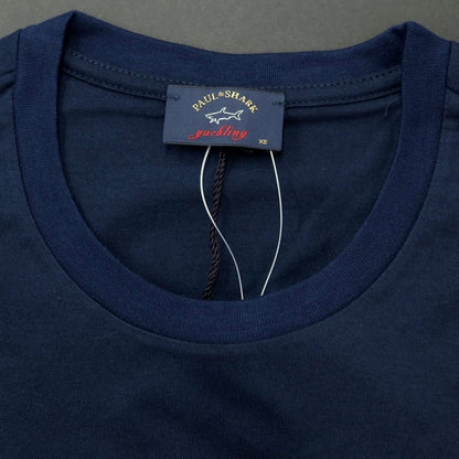 【新品】ポールアンドシャーク PAUL&amp;SHARK コットン クルーネック 半袖Ｔシャツ ネイビー【 XS 】【 状態ランクN 】【 メンズ 】