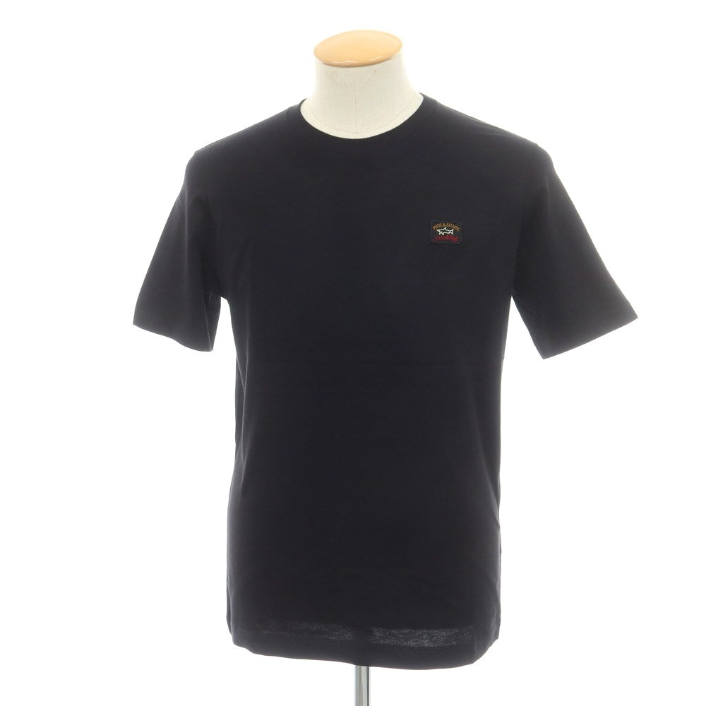 【新品】ポールアンドシャーク PAUL&amp;SHARK コットン クルーネック 半袖Ｔシャツ ブラック【サイズS】【 状態ランクN 】【 メンズ 】[EPD]