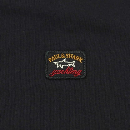 【新品】ポールアンドシャーク PAUL&amp;SHARK コットン クルーネック 半袖Ｔシャツ ブラック【 S 】【 状態ランクN 】【 メンズ 】