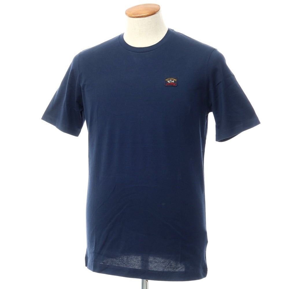 【新品】ポールアンドシャーク PAUL&amp;SHARK コットン クルーネック 半袖Ｔシャツ ネイビー【 M 】【 状態ランクN 】【 メンズ 】