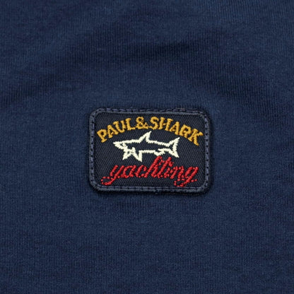 【新品】ポールアンドシャーク PAUL&amp;SHARK コットン クルーネック 半袖Ｔシャツ ネイビー【 M 】【 状態ランクN 】【 メンズ 】