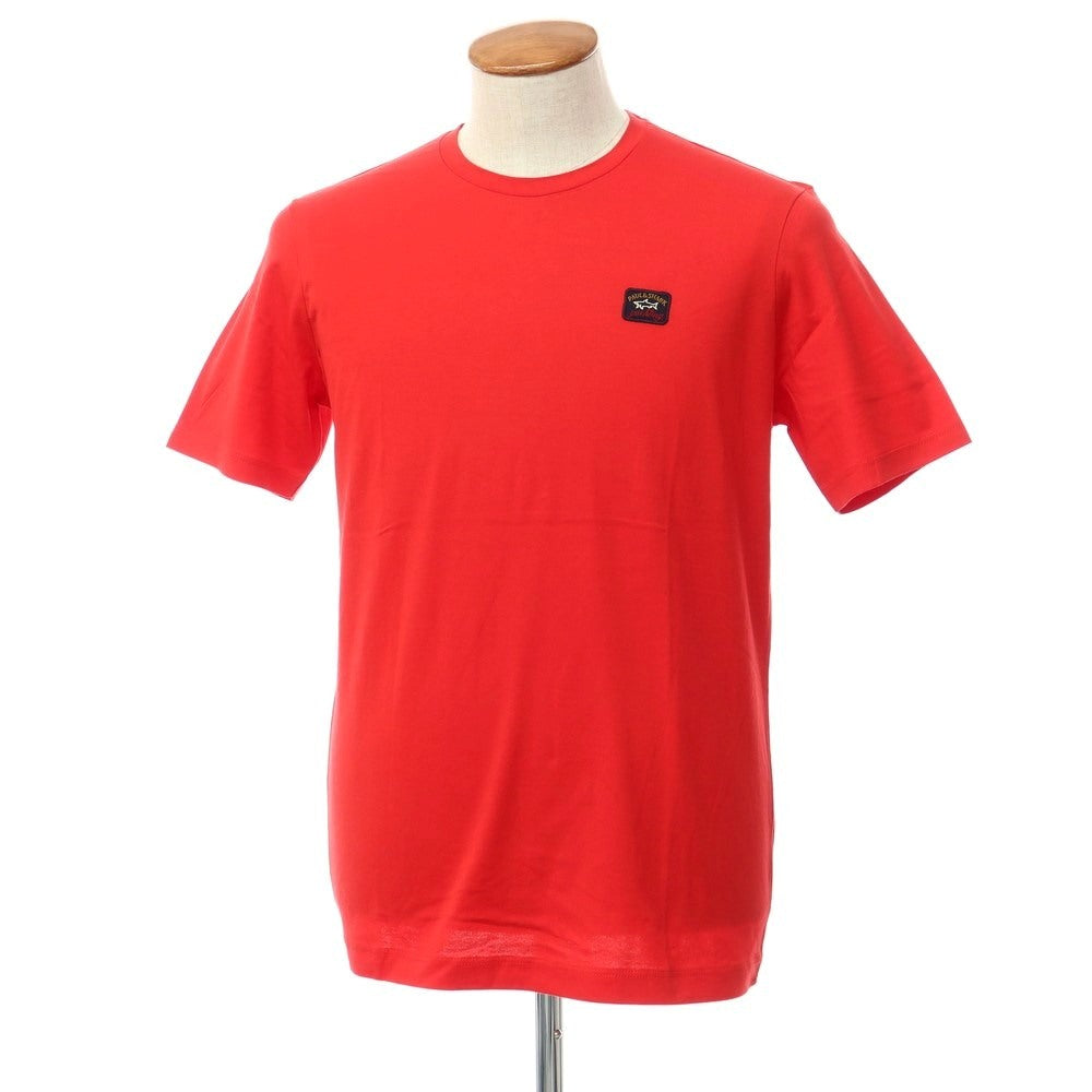 【新品】ポールアンドシャーク PAUL&amp;SHARK コットン クルーネック 半袖Ｔシャツ レッド【 M 】【 状態ランクN 】【 メンズ 】