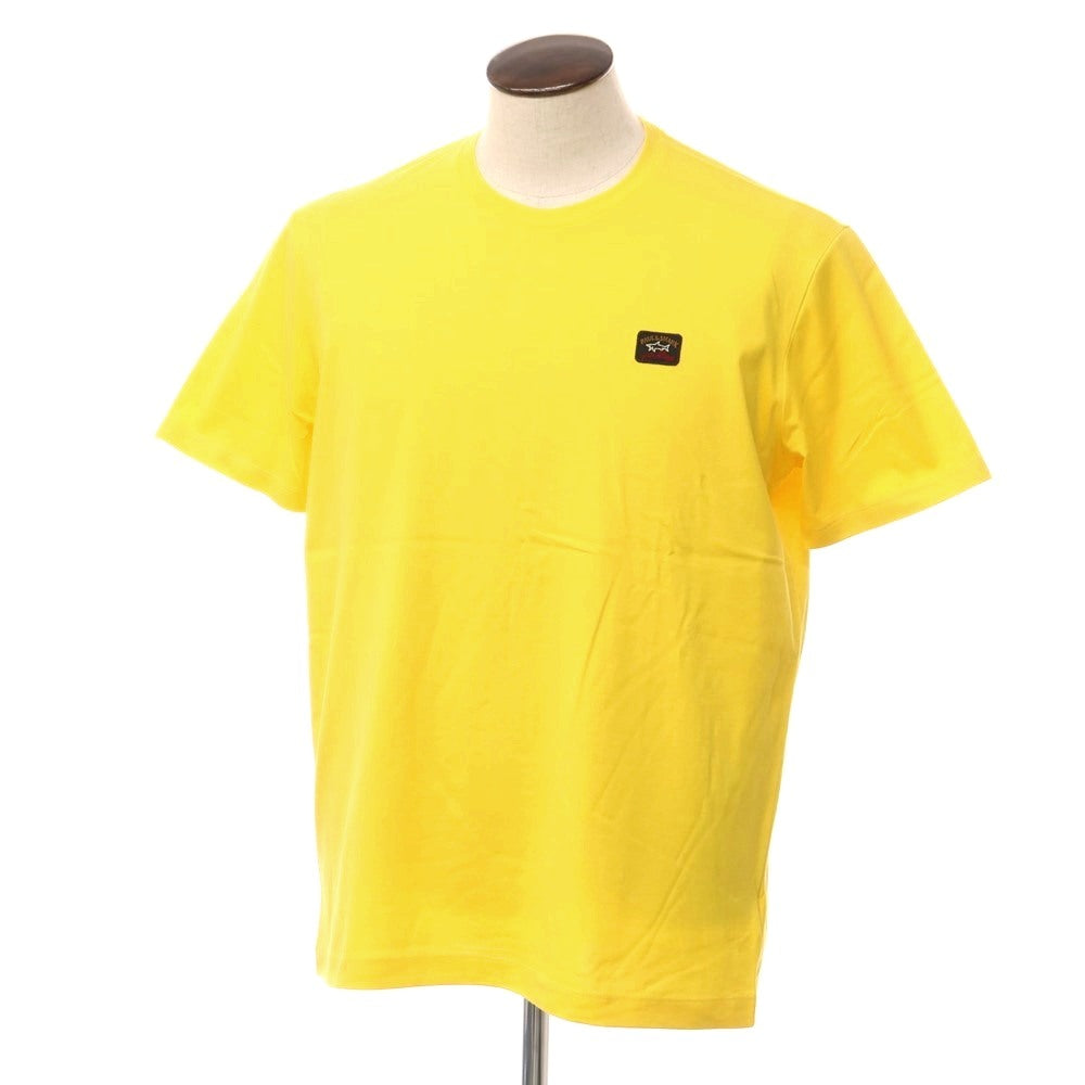 【新品】ポールアンドシャーク PAUL&amp;SHARK コットン クルーネック 半袖Ｔシャツ イエロー【 サイズL 】【 状態ランクN 】【 メンズ 】 [DPD]