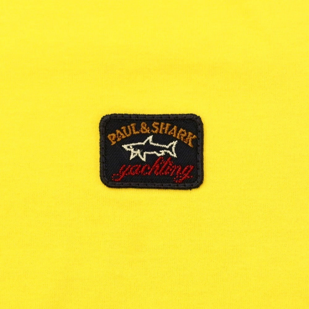 【新品】ポールアンドシャーク PAUL&amp;SHARK コットン クルーネック 半袖Ｔシャツ イエロー【 サイズL 】【 状態ランクN 】【 メンズ 】 [DPD]