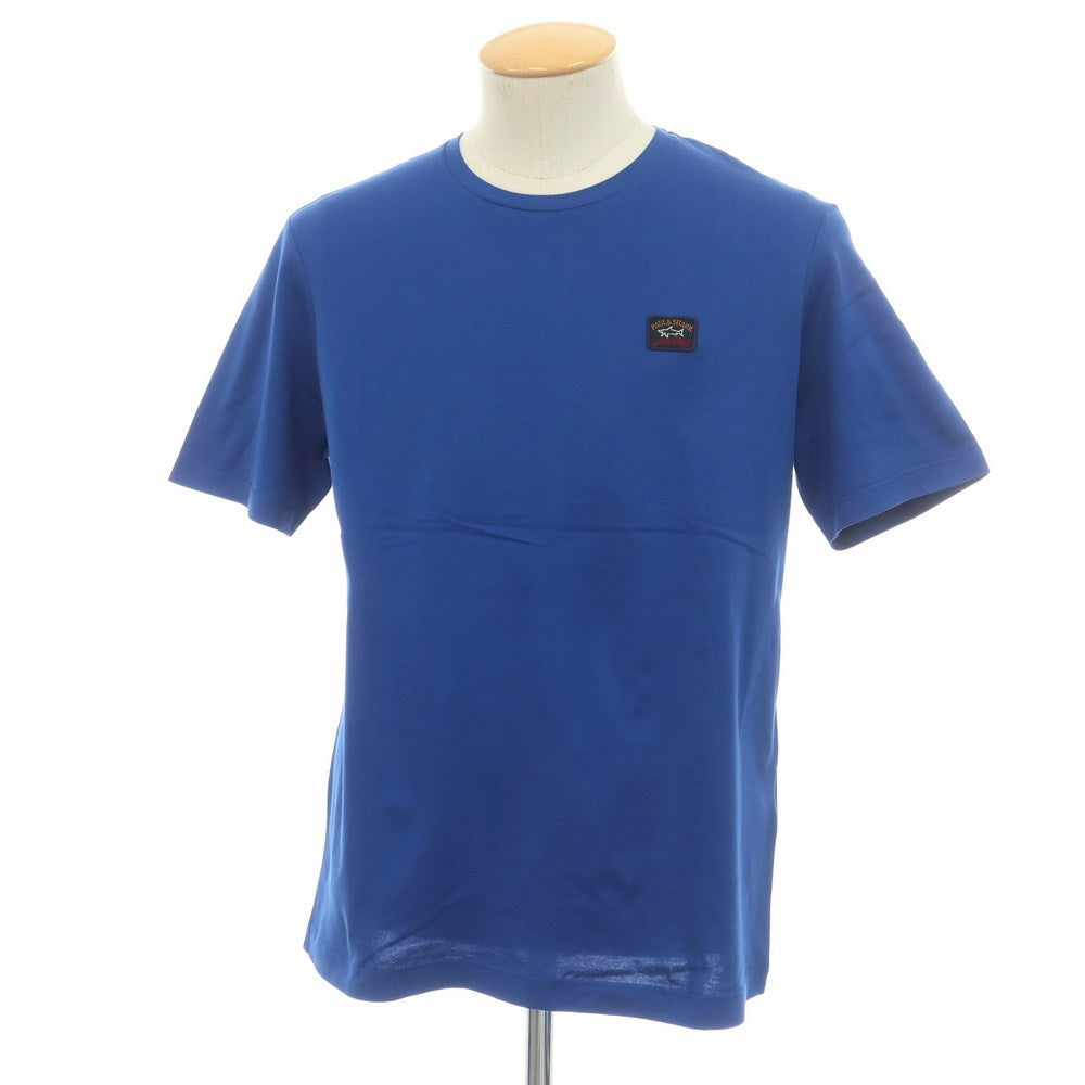 【新品】ポールアンドシャーク PAUL&amp;SHARK コットン クルーネック 半袖Ｔシャツ ブルー【 S 】【 状態ランクN 】【 メンズ 】