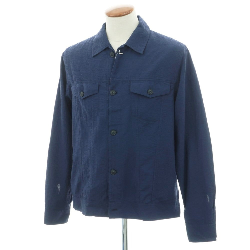 【新品アウトレット】ティントリア マッティ TINTORIA MATTEI ストレッチ コットン シアサッカー ブルゾン ネイビー【 Ｍ 】【 状態ランクN- 】【 メンズ 】