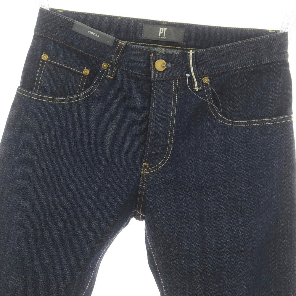 【新品】ピーティートリノ デニム PT TORINO DENIM BREAKBEAT ストレッチ コットン ジーンズ デニムパンツ ネイビーインディゴ【 31 】【 状態ランクN 】【 メンズ 】