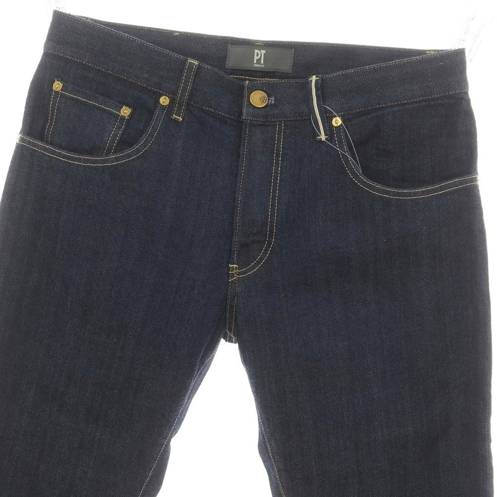 【新品】ピーティートリノ デニム PT TORINO DENIM BREAKBEAT ストレッチ コットン ジーンズ デニムパンツ ネイビーインディゴ【 32 】【 状態ランクN 】【 メンズ 】