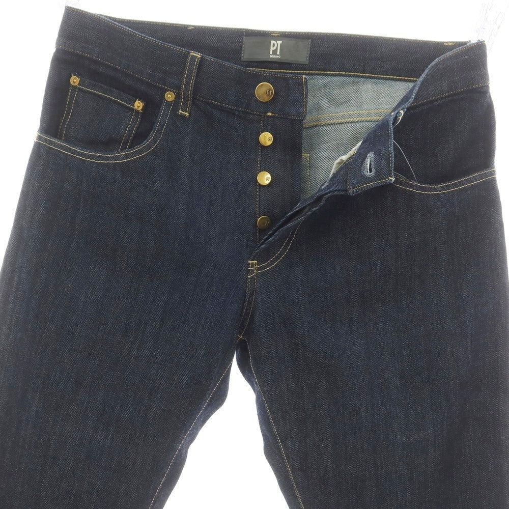 【新品】ピーティートリノ デニム PT TORINO DENIM BREAKBEAT ストレッチ コットン ジーンズ デニムパンツ ネイビーインディゴ【 32 】【 状態ランクN 】【 メンズ 】